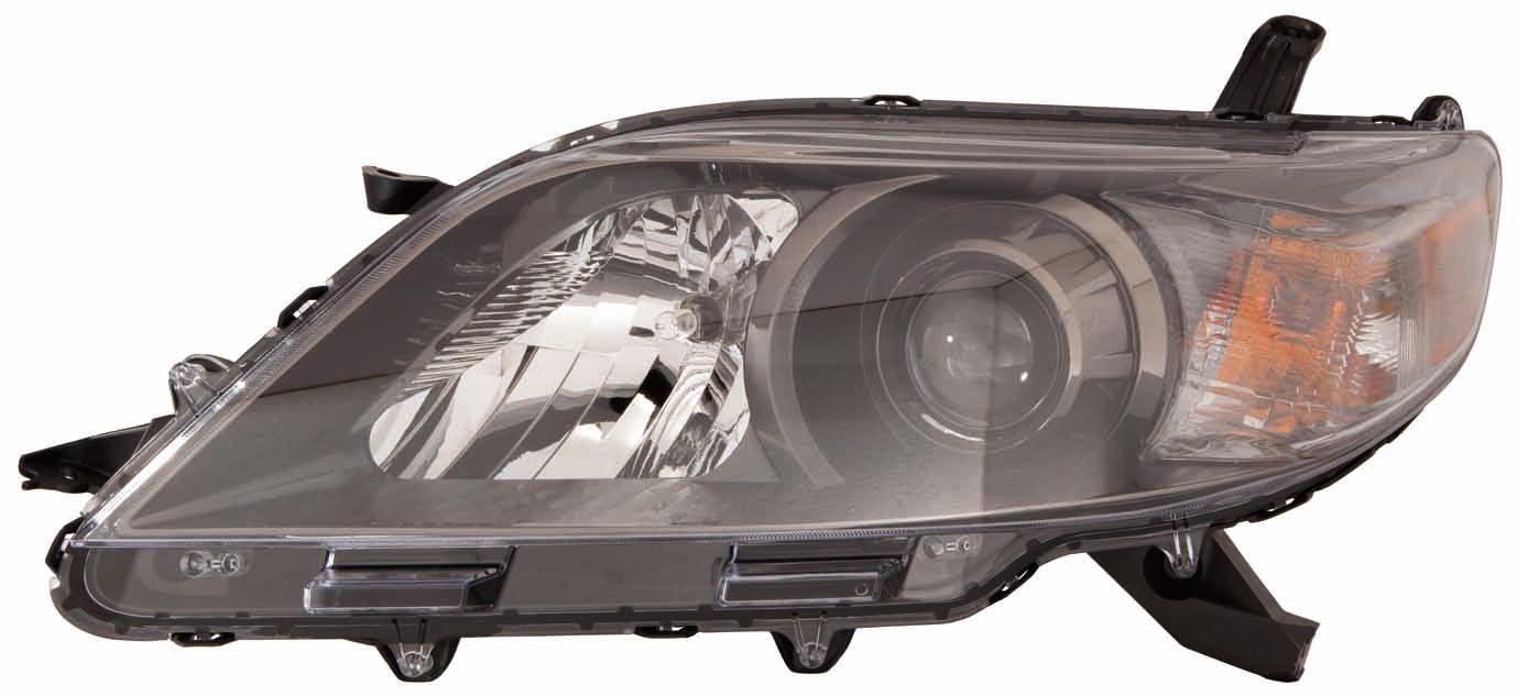 Phare avant côté conducteur pour Toyota Sienna 2011-2014 avec enjoliveur noir, modèle SE, haute qualité, TO2502207