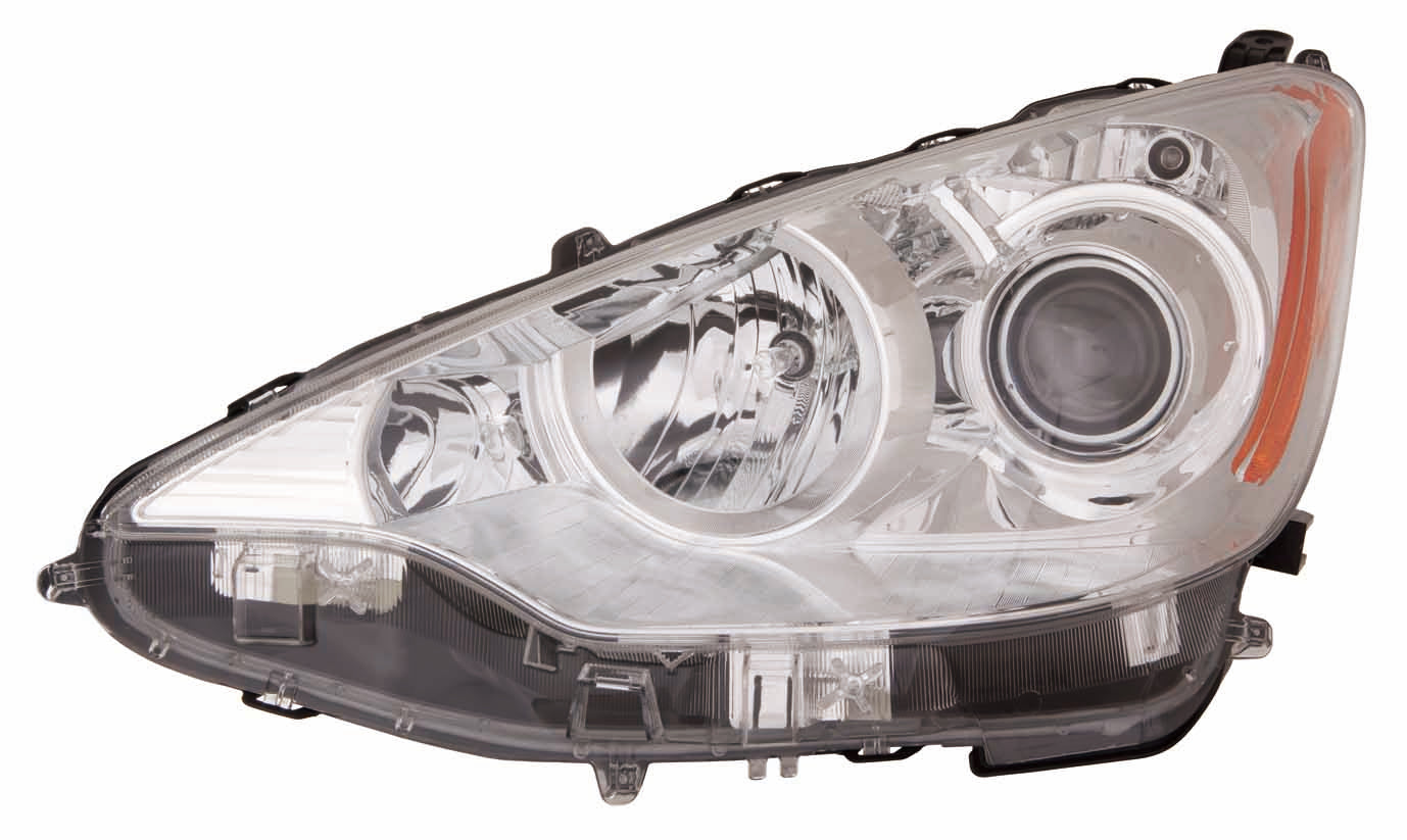 Phare avant gauche (côté conducteur) pour Toyota Prius C 2012-2014, halogène, référence TO2502214C - Hunt Parts