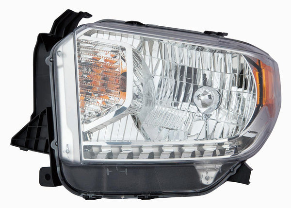 2014-2016 Toyota Tundra Head Lamp Driver Side Sr/Sr5/Ltd Halogen Without Level Adjuster Without Led Running Lamp Economy Quality