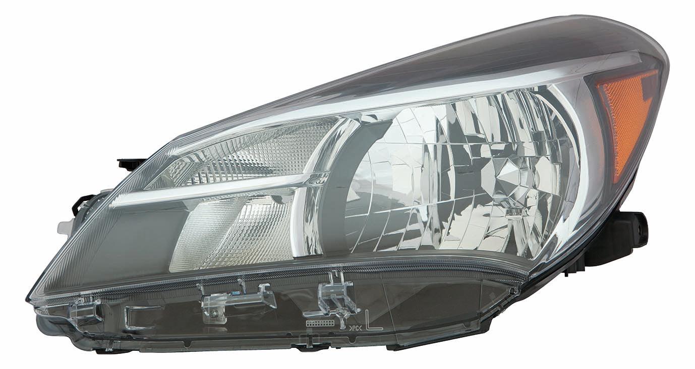 Phare avant gauche (côté conducteur) pour Toyota Yaris Hatchback 2015-2017, halogène CE/L/LE, haute qualité, TO2502226