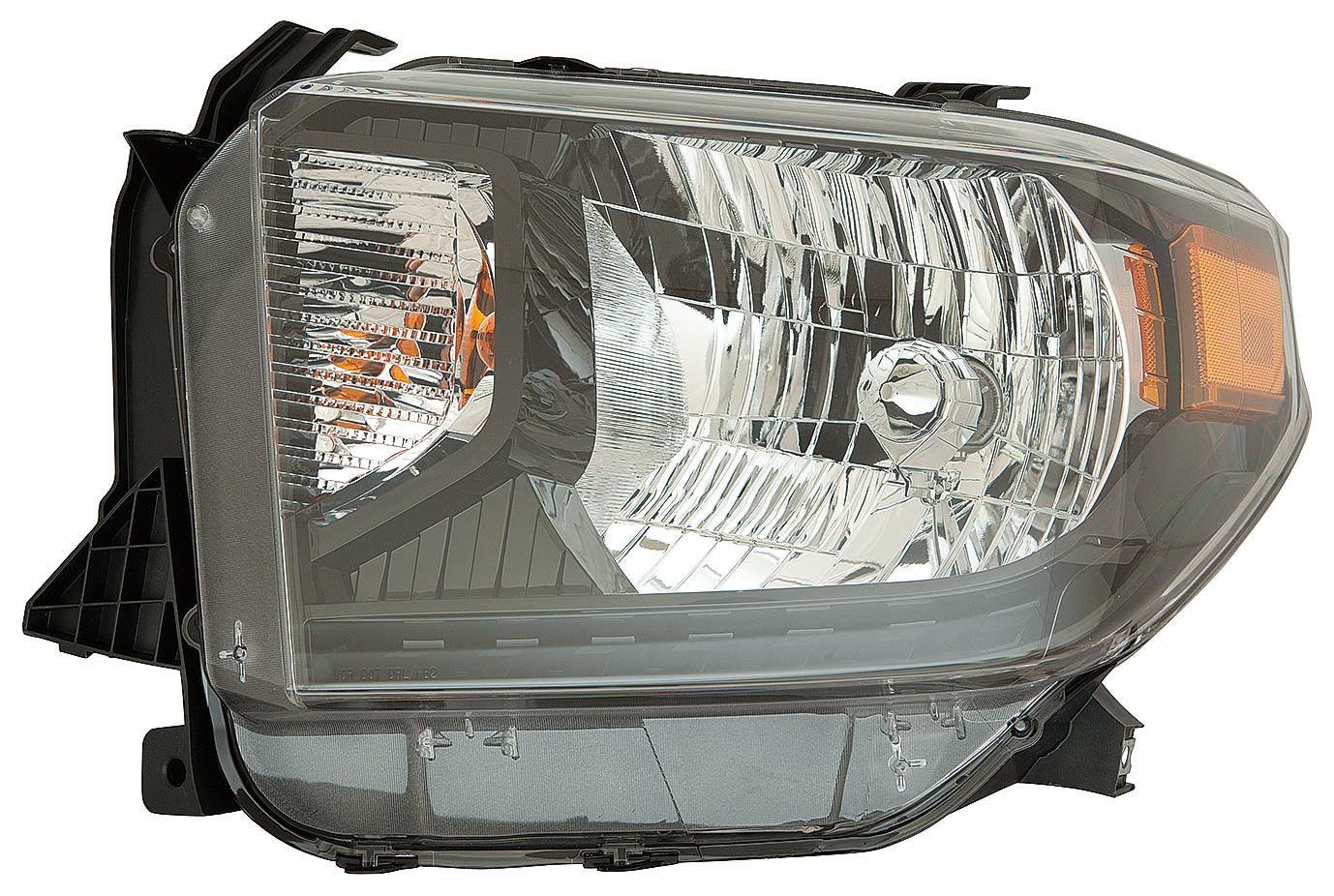 Phare avant côté conducteur pour Toyota Tundra 2014-2017, modèle TRD Pro, avec contour noir, sans feu de position à LED, haute qualité, TO2502235