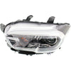 2016-2020 Toyota Tacoma  Head Lamp Driver Side Halogen With Led Drl/Fog Lamp/Black Bezel High Quality
