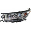 2017-2019 Toyota Highlander Head Lamp Driver Side With Smoked Chrome With Chrome Bezel Without Led Drl Le/Le Plus/Xle Model High Quality