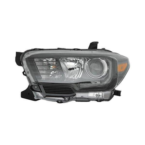 Phare avant côté conducteur pour Toyota Tacoma 2017-2019 avec feu antibrouillard à LED, enjoliveur noir, référence TO2502254C - Hunt Parts