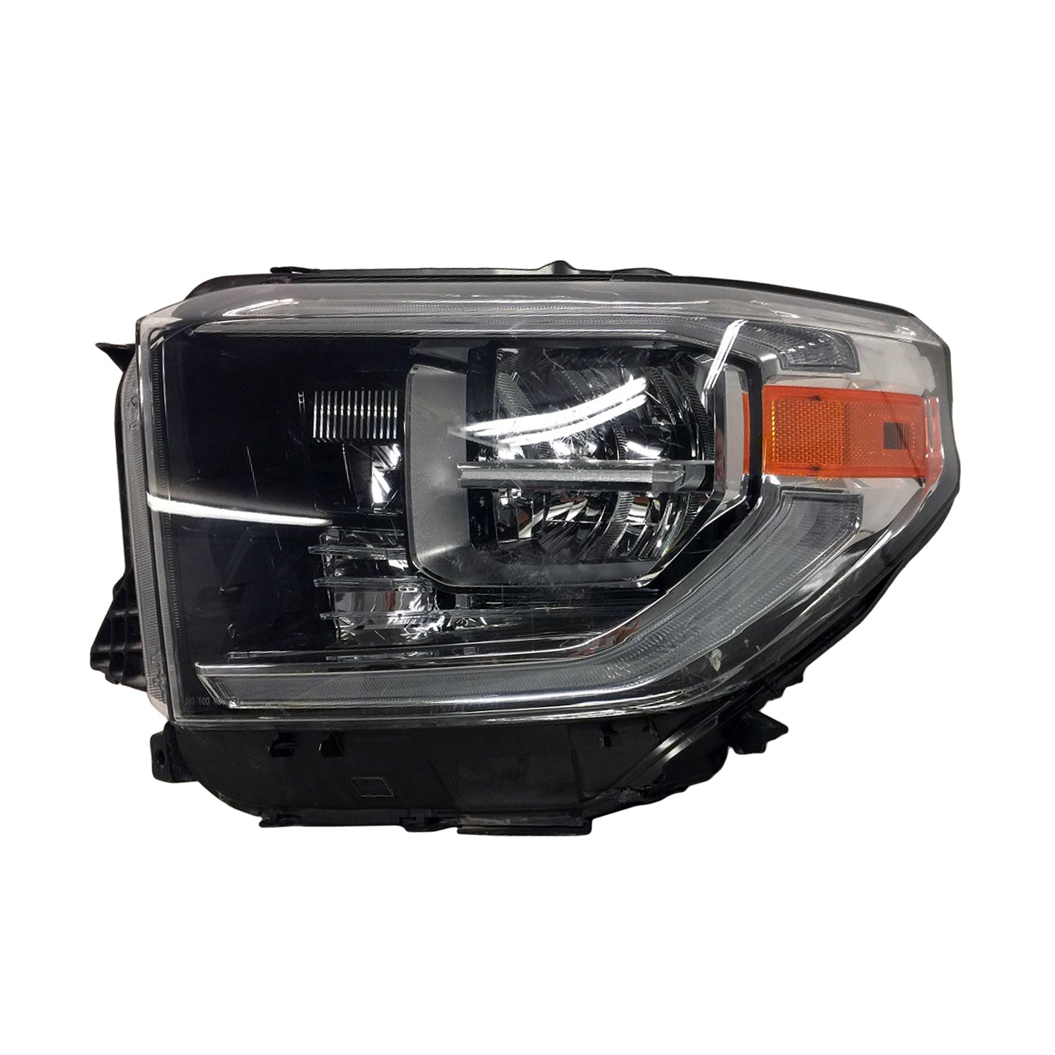 Phare avant gauche (côté conducteur) pour Toyota Tundra 2018-2021 avec feux de jour à LED et lentille fumée de haute qualité, TO2502263 - Hunt Parts