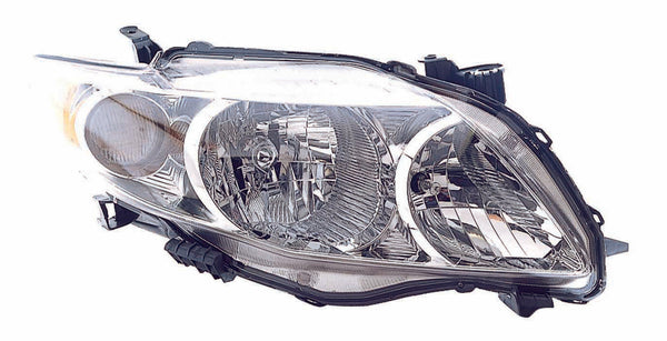 Head Lamp Passenger Side Toyota Corolla Sedan 2009-2010 Base/Ce/Le/Xle Capa , To2503182C
