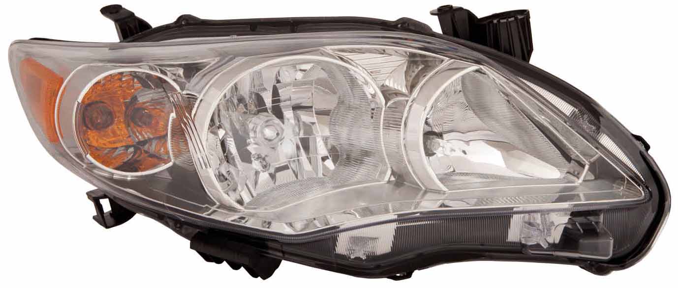Phare avant côté passager pour Toyota Corolla Berline 2011-2013, modèle Base/CE/LE/XLE, USA Capa, TO2503203C - Hunt Parts