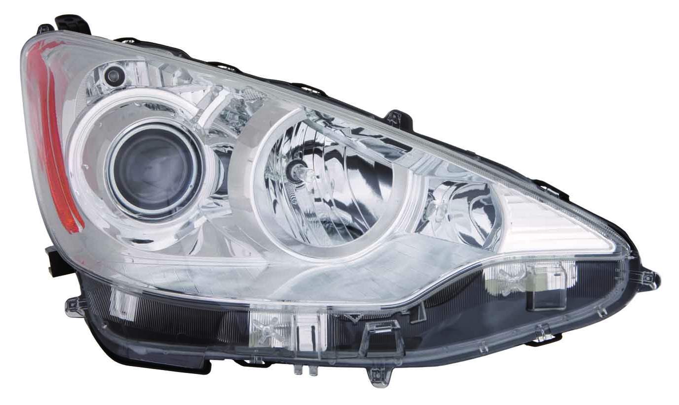 Phare avant côté passager pour Toyota Prius C 2012-2014, halogène, référence TO2503214C - Hunt Parts