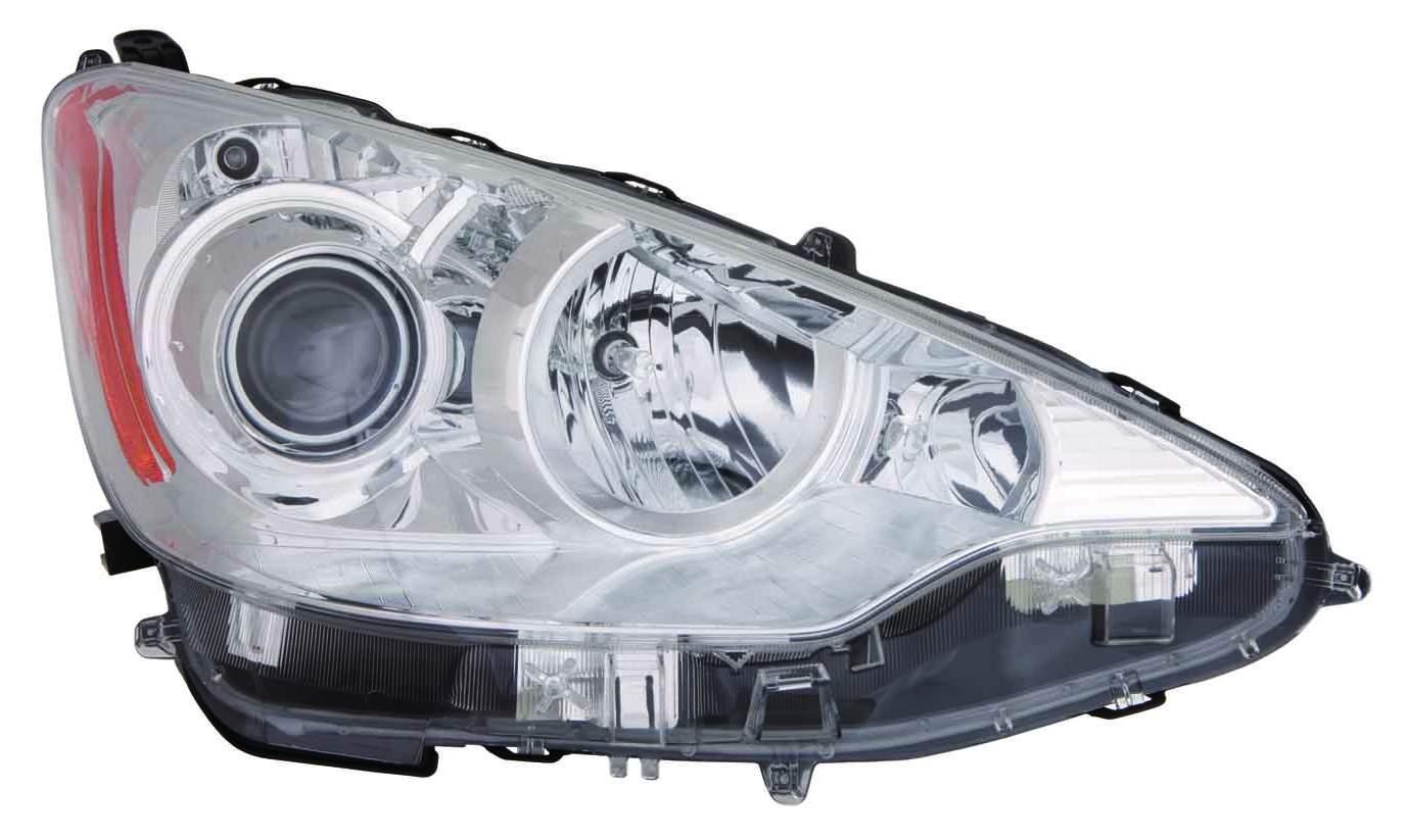 Phare avant côté passager pour Toyota Prius C 2012-2014, halogène haute qualité, TO2503214
