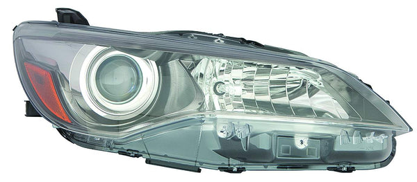 Head Lamp Passenger Side Toyota Camry 2015-2017 Halogen Se/Xse Black Bezel 4Cyl Capa , To2503224C