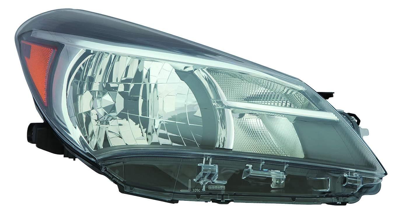 Phare avant côté passager pour Toyota Yaris Hatchback 2015-2017, halogène CE/L/LE, haute qualité, TO2503226