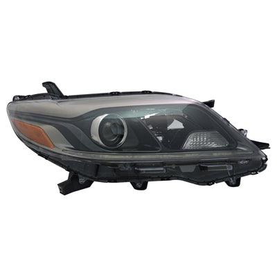 Phare avant côté passager pour Toyota Sienna 2015-2020, halogène avec feux de jour à LED, modèle SE, haute qualité, TO2503231