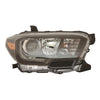 Head Lamp Passenger Side Toyota Tacoma 2015-2023 Halogen With Led Drl/Fog Lamp/Black Bezel Capa , To2503244C
