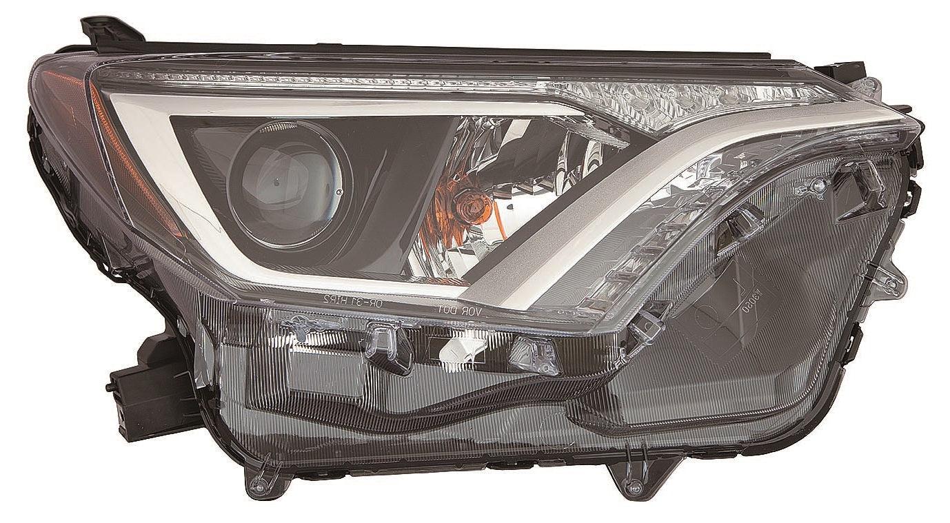 Phare avant côté passager pour Toyota Rav4 2016-2018, halogène, haute qualité, fabriqué aux États-Unis, TO2503247