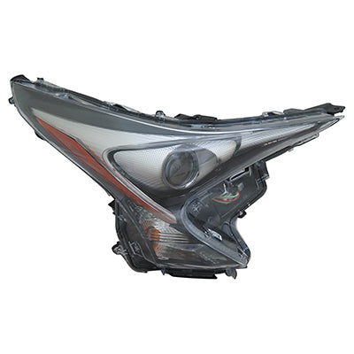 Head Lamp Passenger Side Toyota Prius 2016-2018 Without Fog Lamp Base/Eco/L Model Capa , To2503248C