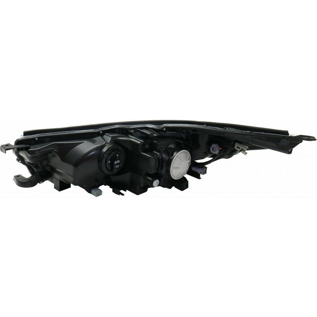 Phare avant côté passager pour Toyota Highlander 2017-2019, finition chromée fumée, contour chromé, sans feux de jour à LED, modèles LE/LE Plus/XLE, haute qualité, TO2503251