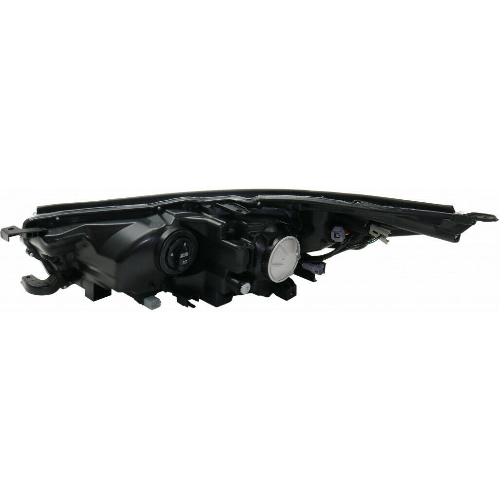 Phare avant côté passager pour Toyota Highlander 2017-2019, finition chromée fumée, contour chromé, sans feux de jour à LED (modèles LE/LE Plus/XLE), référence To2503251C - Hunt Parts