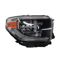 2018-2020 Toyota Tundra Head Lamp Passenger Side With Led Drl/Smoked Lens Economy Quality