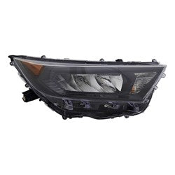 Head Lamp Passenger Side Toyota Rav4 2019-2022 Led Black North American Built Capa , To2503274C