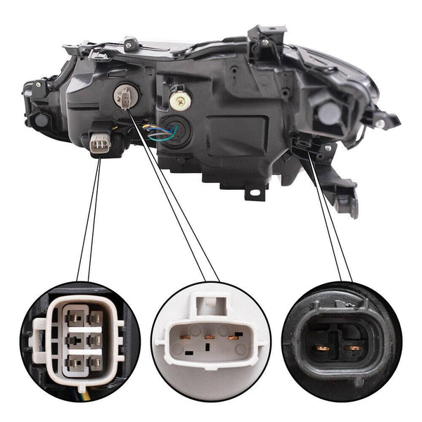 2019-2021 Toyota Camry Head Lamp Passenger Side Bi-Led Us Built L/Le/Se Model Economy Quality