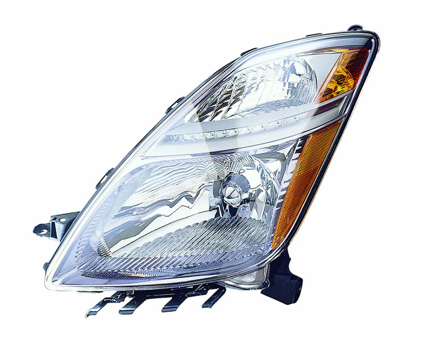 Phare avant côté conducteur pour Toyota Prius 2006-2009 sans HID, référence OM 11/05 Capa, TO2518110C - Hunt Parts