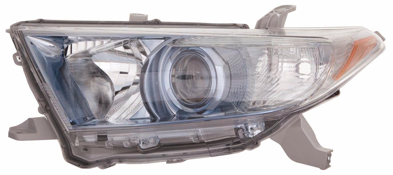 Phare avant gauche (côté conducteur) pour Toyota Highlander Hybrid 2011-2013, fabrication japonaise, haute qualité, TO2518129