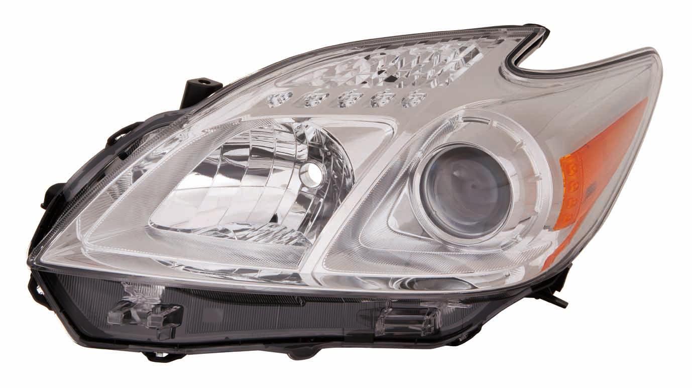 Phare avant gauche (côté conducteur) pour Toyota Prius 2012-2015, halogène haute qualité, TO2518134