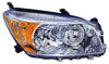 Head Lamp Passenger Side Toyota Rav4 2006-2008 Base/Ltd Model Capa , To2519106C