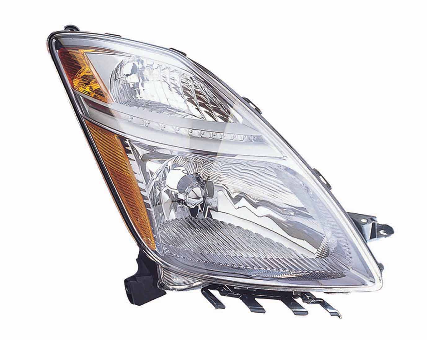 Phare avant côté passager pour Toyota Prius 2006-2009 sans HID, référence OM 11/05 Capa, TO2519110C - Hunt Parts