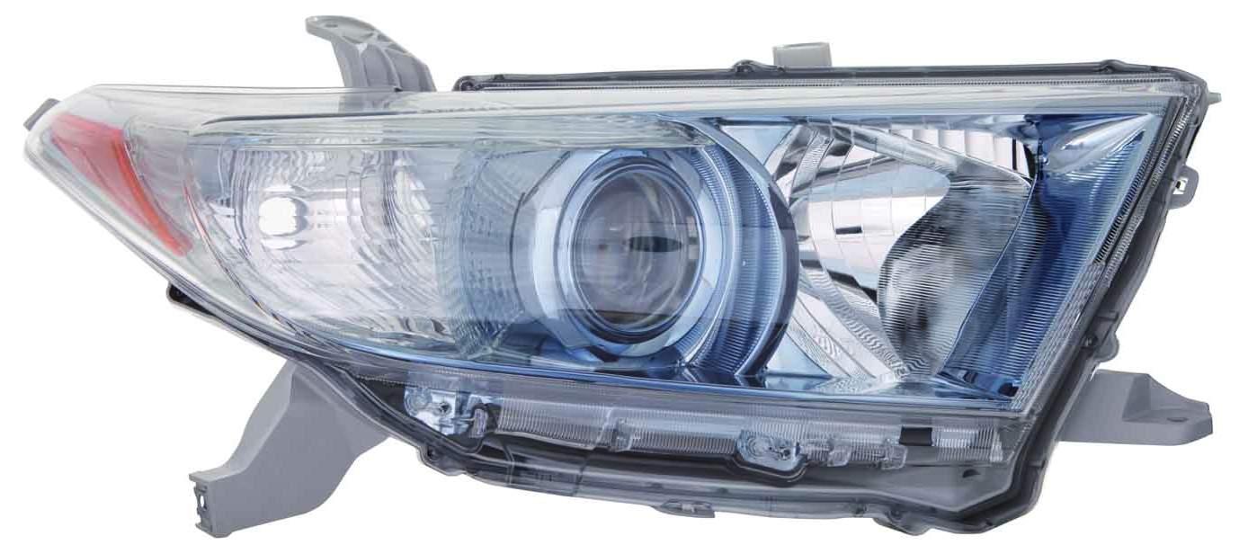 Phare avant côté passager pour Toyota Highlander Hybrid 2011-2013, fabrication japonaise, haute qualité, TO2519129
