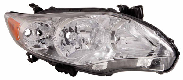 Head Lamp Passenger Side Toyota Corolla Sedan 2011-2013 Japan Built Base Ce Le Capa , To2519131C