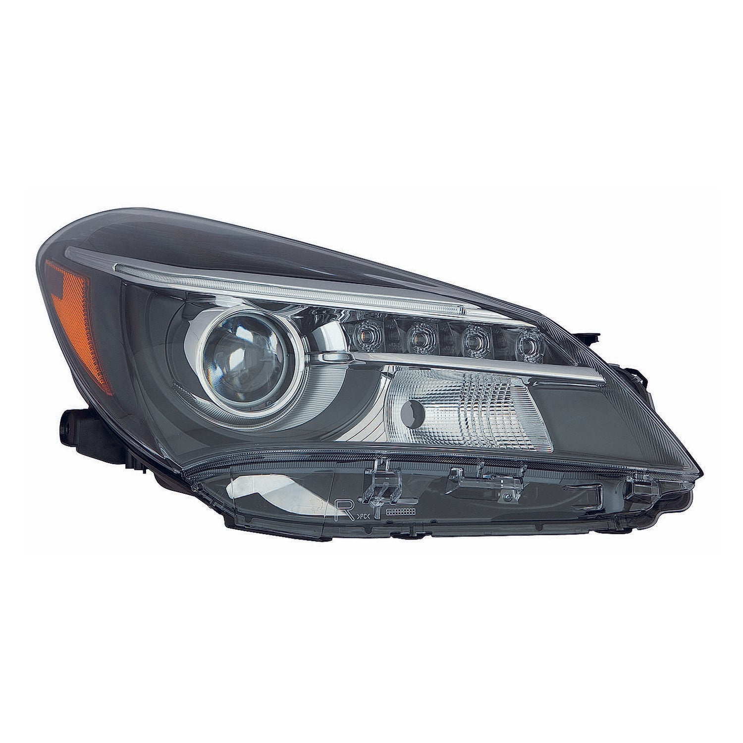 Phare avant côté passager pour Toyota Yaris Hatchback 2015-2017, halogène avec feux de jour à LED, modèle SE, référence To2519151C - Hunt Parts