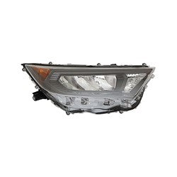 Head Lamp Passenger Side Toyota Rav4 2019-2022 Led With Black Housing Japan Built Capa , To2519200C