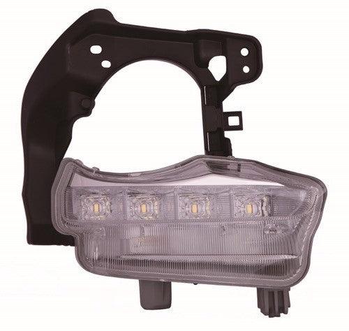 Feu de jour côté passager pour pare-chocs Toyota Highlander 2014-2016, référence To2563100C - Hunt Parts