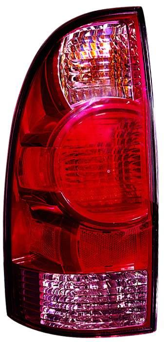 Feu arrière côté conducteur pour Toyota Tacoma 2005-2015 avec lentille centrale rouge, haute qualité, TO2800158