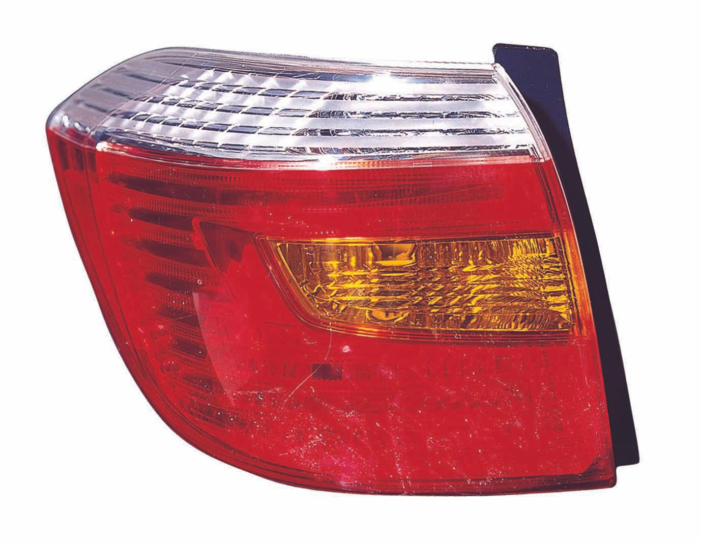 Feu arrière côté conducteur pour Toyota Highlander 2008-2010 Base-Ltd, haute qualité, TO2800173