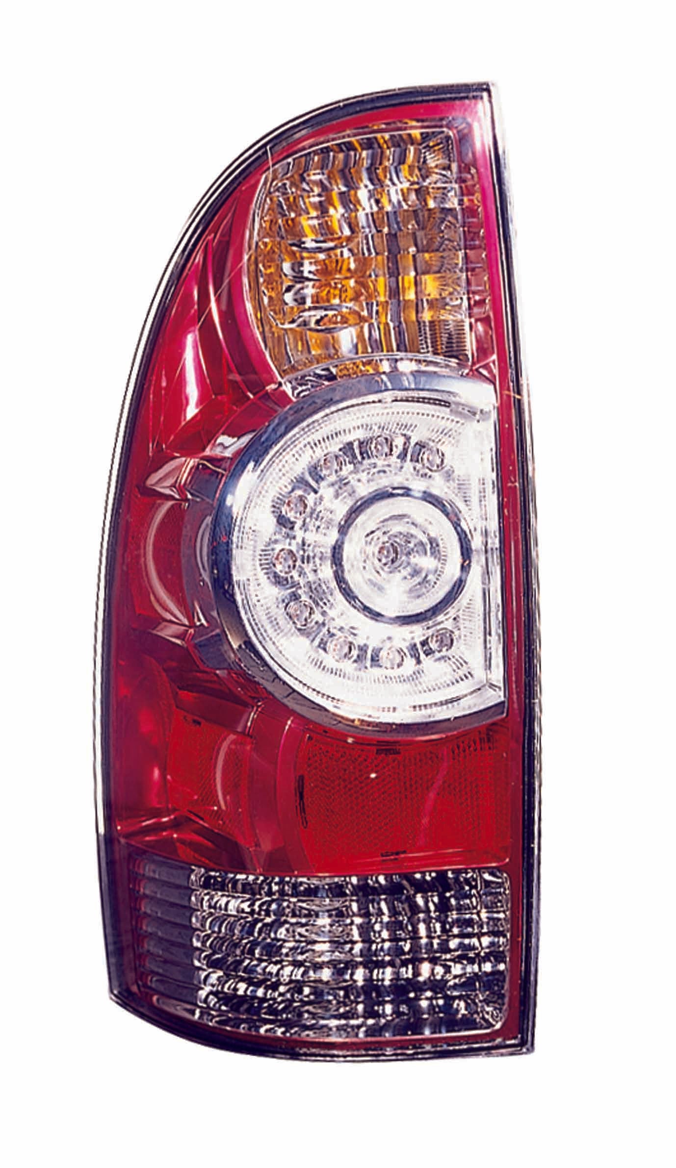 Feu arrière gauche à LED avec lentille centrale transparente pour Toyota Tacoma 2005-2015, référence TO2800177C - Hunt Parts