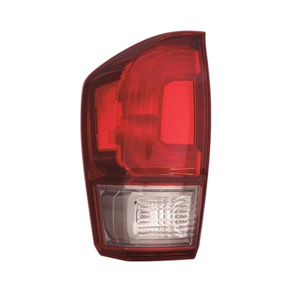 Feu arrière côté conducteur pour Toyota Tacoma 2016-2019, contour rouge/fumé, TRD Sport/TRD Off Road, référence TO2800198C - Hunt Parts