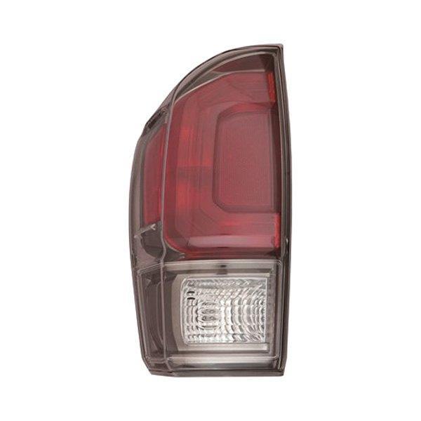 Feu arrière côté conducteur pour Toyota Tacoma 2016-2019, modèle Capa Ltd, contour fumé, référence TO2800199C - Hunt Parts