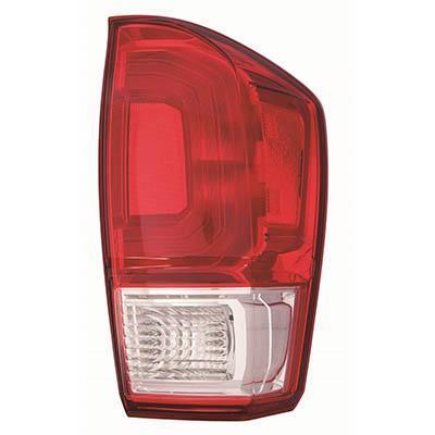 Feu arrière côté passager pour Toyota Tacoma 2016-2019, base à contour rouge/SR/SR5/SR+, référence TO2801197C - Hunt Parts