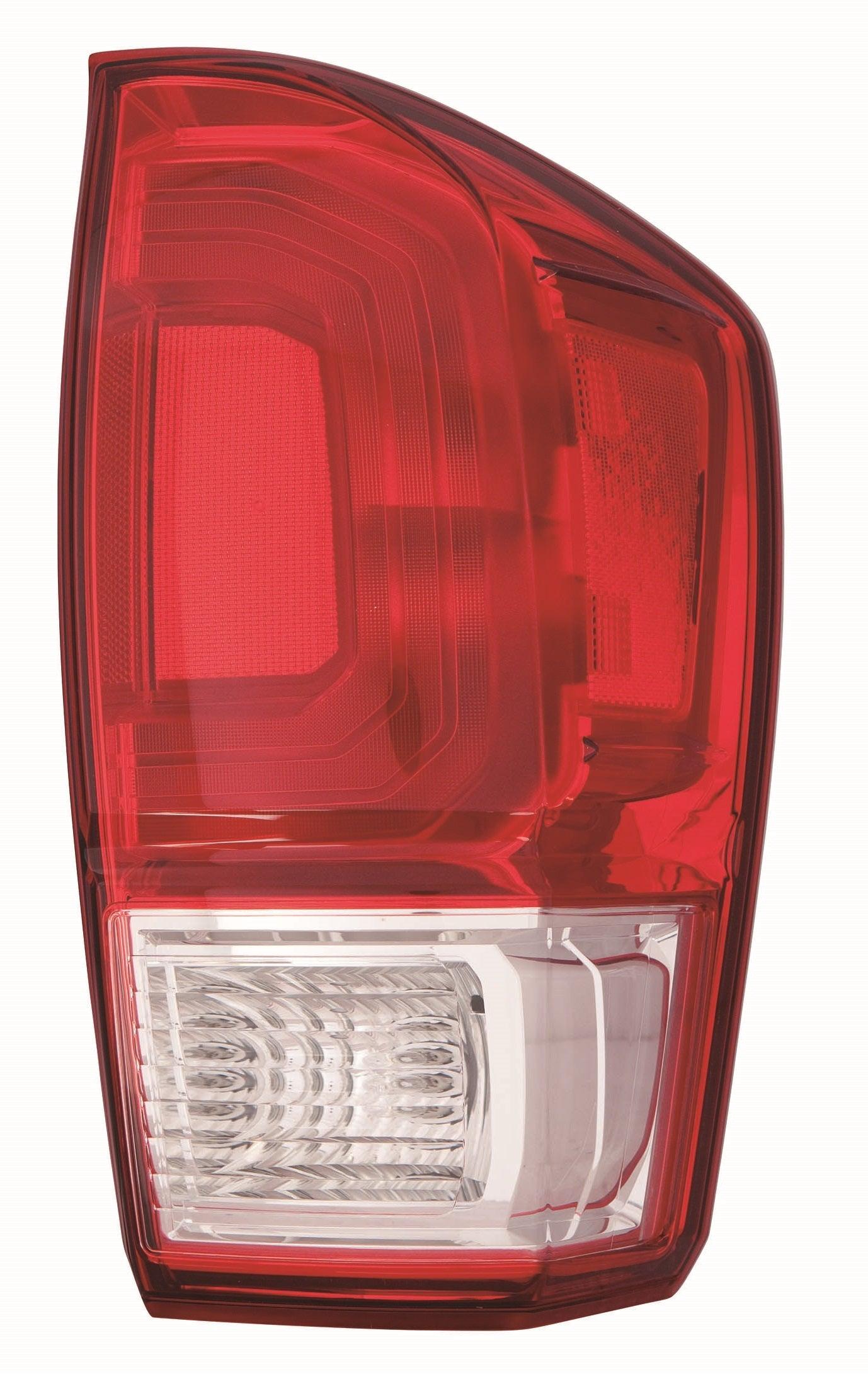 Feu arrière côté passager pour Toyota Tacoma 2016-2019, contour rouge, base/SR/SR5/SR+, qualité économique, TO2801197U
