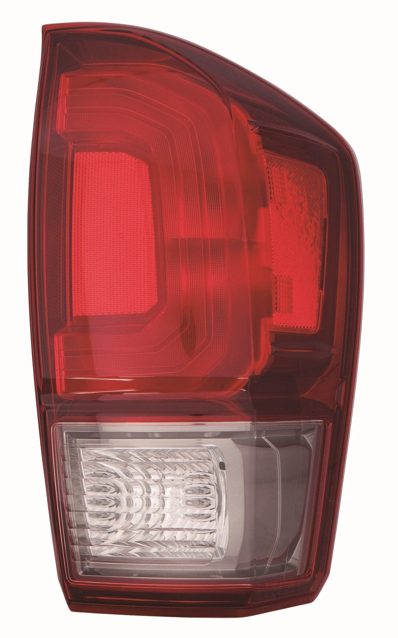 Feu arrière côté passager pour Toyota Tacoma 2016-2019, contour rouge/fumé, TRD Sport/TRD Off Road, qualité économique, TO2801198U