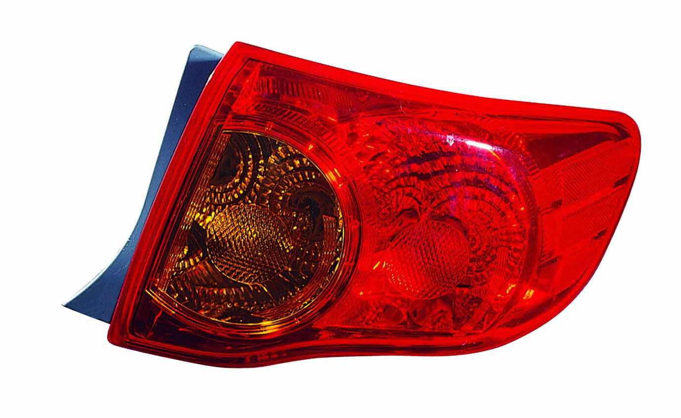 Feu arrière côté passager pour Toyota Corolla berline 2009-2010 (fabrication japonaise), référence Capa, TO2805113C - Hunt Parts