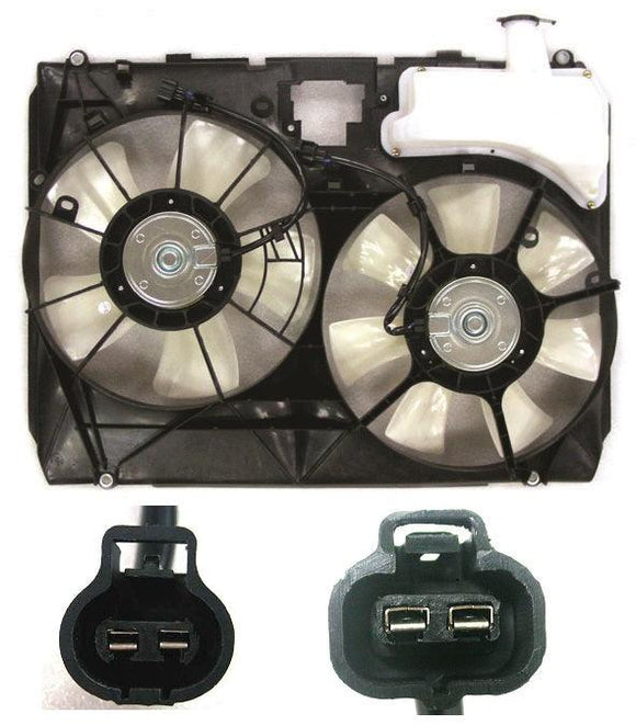 2005-2006 Toyota Sienna Cooling Fan Assembly 3.3L From 9/05