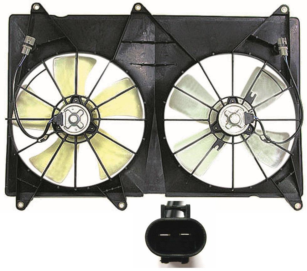 Ensemble ventilateur de refroidissement Toyota Highlander 2001-2003 4 cylindres sans ensemble de remorquage, TO3120102