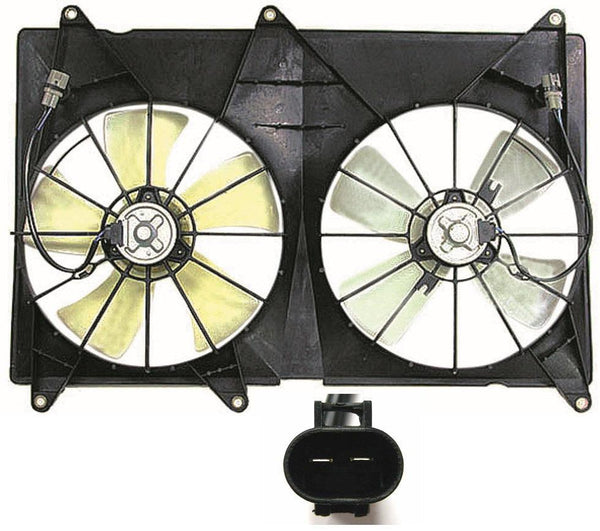 2001-2003 Toyota Highlander Cooling Fan Assembly 4Cyl Without Towing Pkg