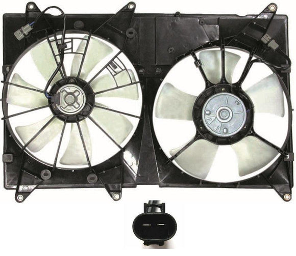 2004-2007 Toyota Highlander Cooling Fan Assembly 4Cyl Without Towing Pkg