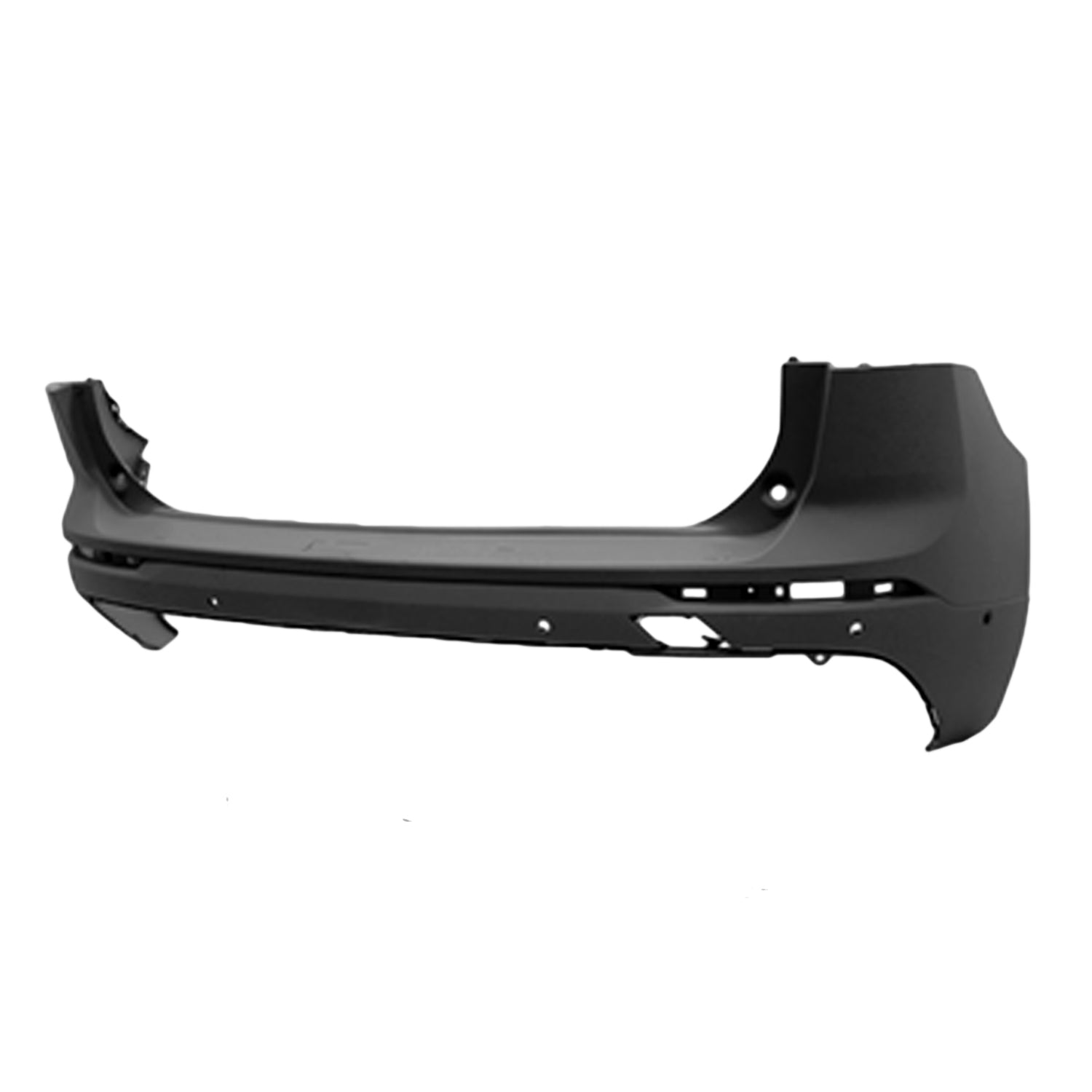 Pare-chocs arrière Volvo XC60 2018-2021 avec 4 capteurs pour modèle Momentum/R-Design (sans fentes pour garniture chromée autour des réflecteurs) Capa, VO1100182C - Hunt Parts