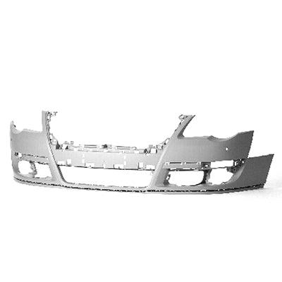 Pare-chocs avant apprêté pour Volkswagen Passat 2006-2010, avec capteur et sans trou pour lave-phares, VW1000163