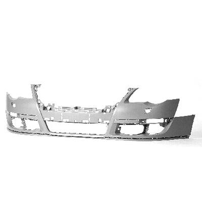 Pare-chocs avant apprêté pour Volkswagen Passat 2006-2010, sans capteur, avec orifice pour lave-phares, VW1000164